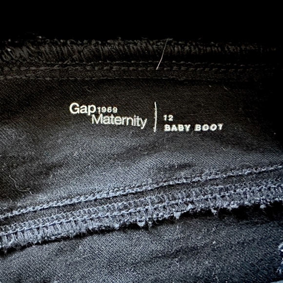 Women's Maternity Jeans Boot Black 12 - Picture 6 of 7